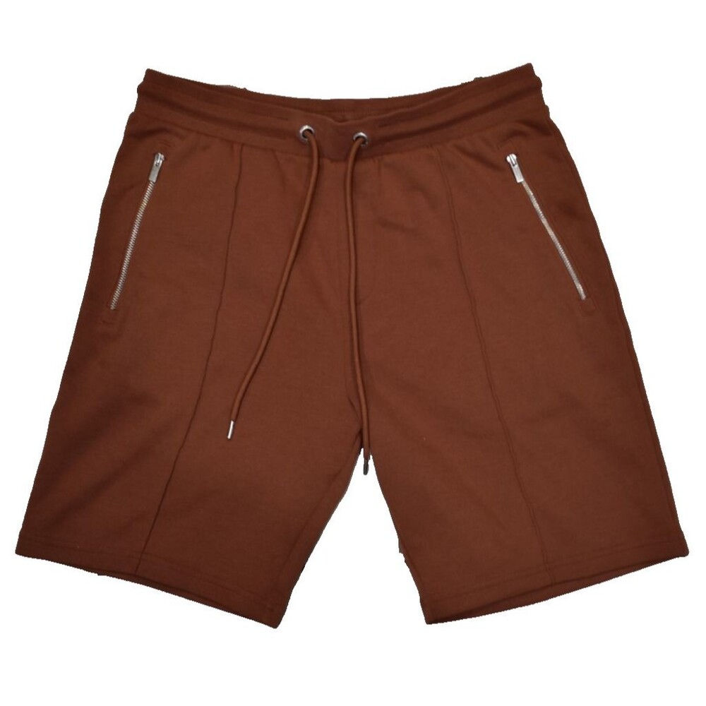 Autograph Orange Rust Drawstring Shorts Zip Pockets Casual Lounge Mens 32” Waist